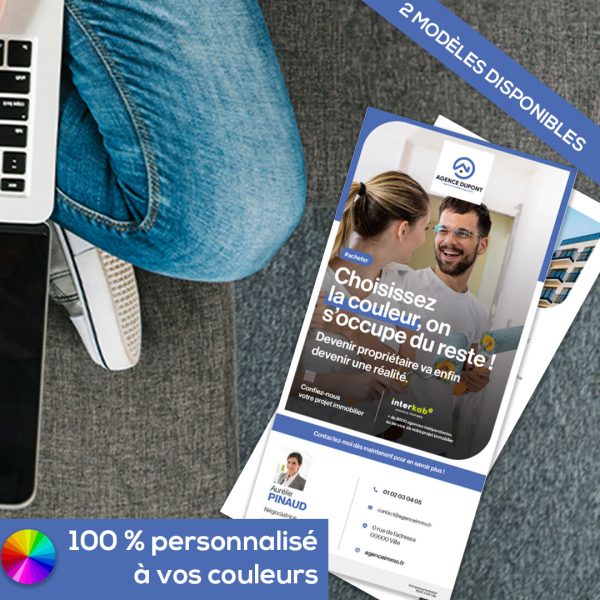 Flyer avec carte de visite détachable - Primo-accédant