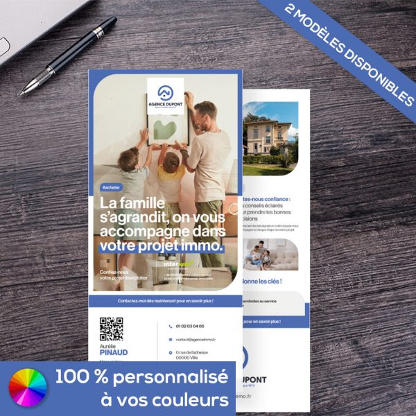 Flyer avec carte de visite détachable - Résidence Principale