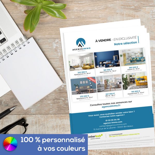 Flyer A5 « Annonce Exclusivité » - Recto/verso