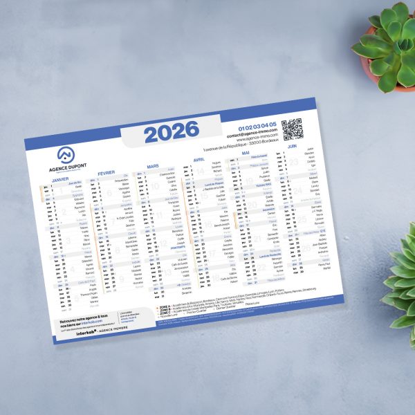 Calendrier 2026 - Format A4